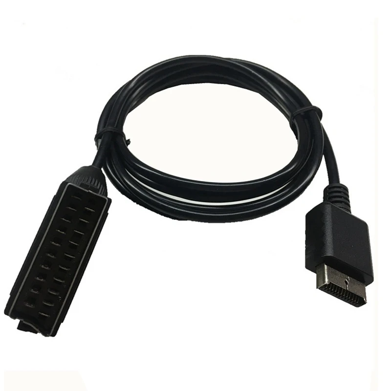 1.8M RGB Scart Cable For Sony Playstation PS1 PS2 PS3 TV AV Lead Connection Game Cord Wire For