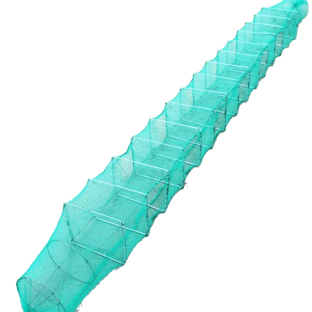 

Складная рыболовная клетка 3 метра, рыболовная Ловушка, прочная рыболовная сеть для пруда, прочный краб, озеро, Лобстер, кальмар, Ловца рыбы, креветок