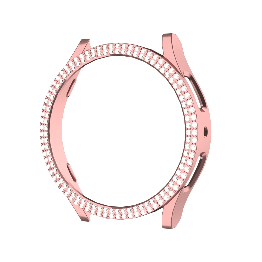 Luxuriöse Dual-Diamant-Hülle für Samsung Galaxy Watch 4, 5, 6, 7, 40 mm, 44 mm, PC-Hülle mit ausgehöhlter Schutzhülle, um ein Herunterfallen zu verhindern – Detail 7
