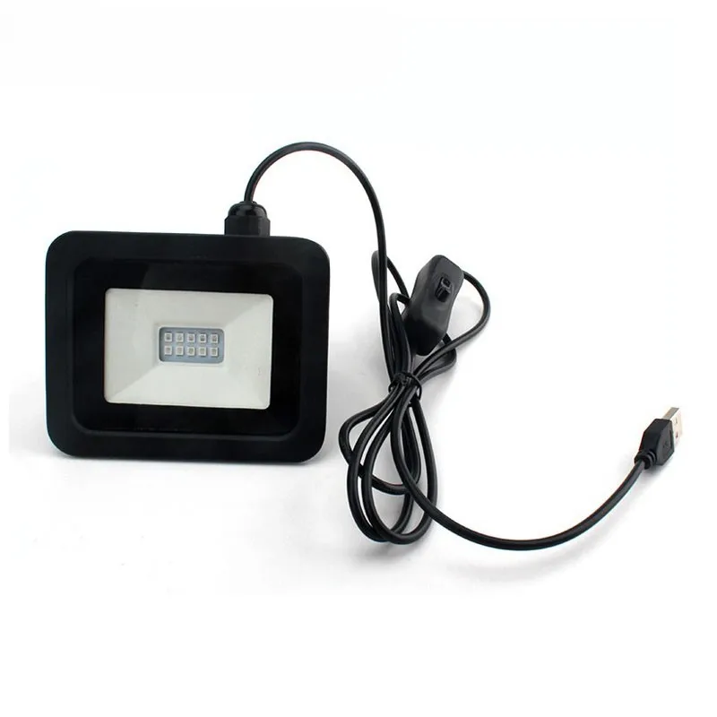 5V USB UV LED Floodlight 10W 395nm 365nm Waterproof IP65