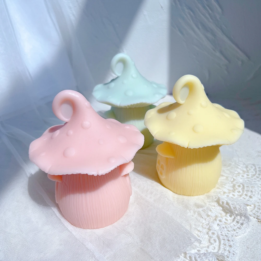 Toadstool Tales Mushroom Candle Silicone Mold