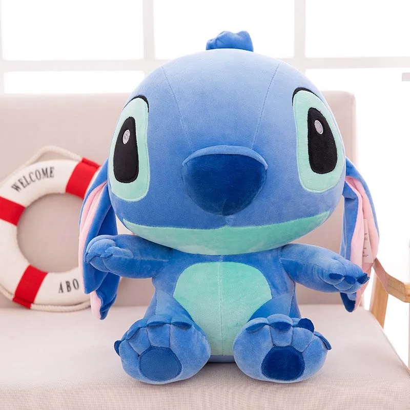 Kawaii Stitch Long Ears Plush Toys Disney Cute Dolls Soft Pillows for Baby  Kids Dear Person