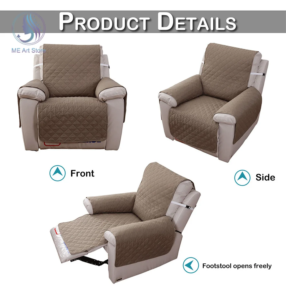 Home Recliner Sofa Cover for Dogs Pets Kids Anti-Slip Washable Couch Cushion Slipcover Anti-wear Armchair Furniture Protector 5