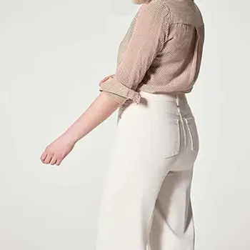 Stretchy Wide Leg Jeans Pull-On Novelty Stretchy Women Jeans with High Elasticity Women's Fashion for Beach Home Vacation Dating 4