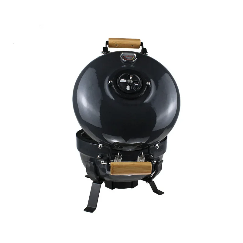 12-Inch ceramic grill, outdoor use, multi-function charcoal fire, portable BBQ backpack grill, car camping grill 4
