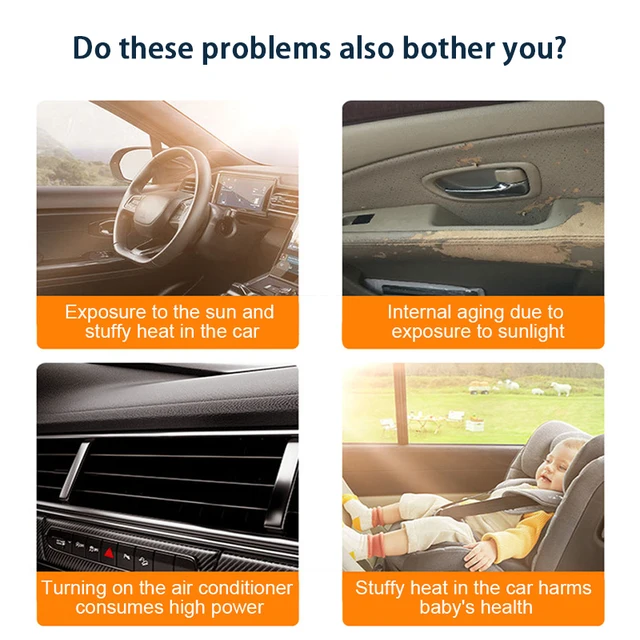 시원하고 편안한 여름철 자동차 승차 경험을 위한 SEAMETA 자동차 햇빛 쉐이드