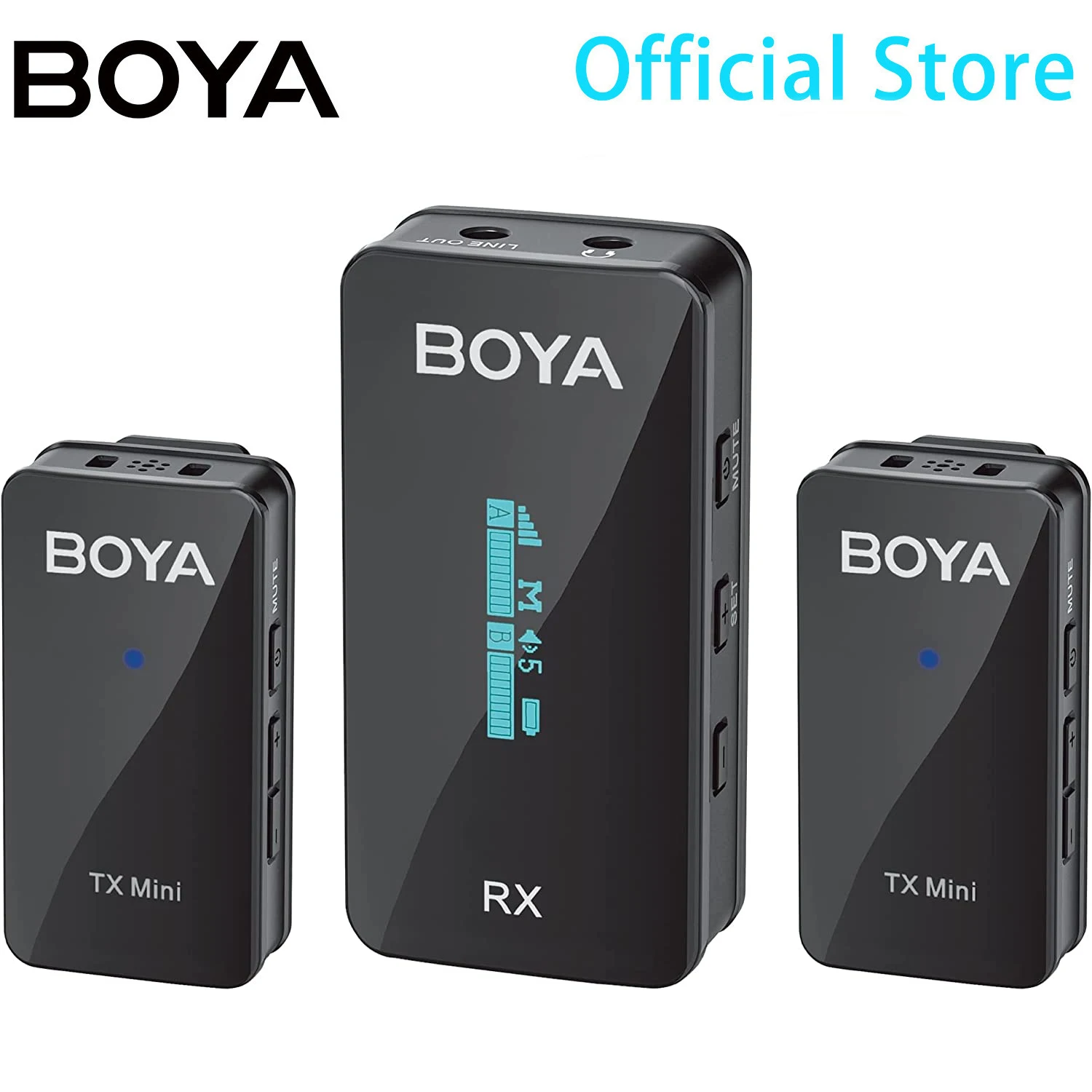 BOYA BY-XM6 미니 S 2.4GHz 듀얼 채널 콘덴서 무선 소형 옷깃 마이크 PC 모바일 아이폰 안드로이드 dslr 유튜브