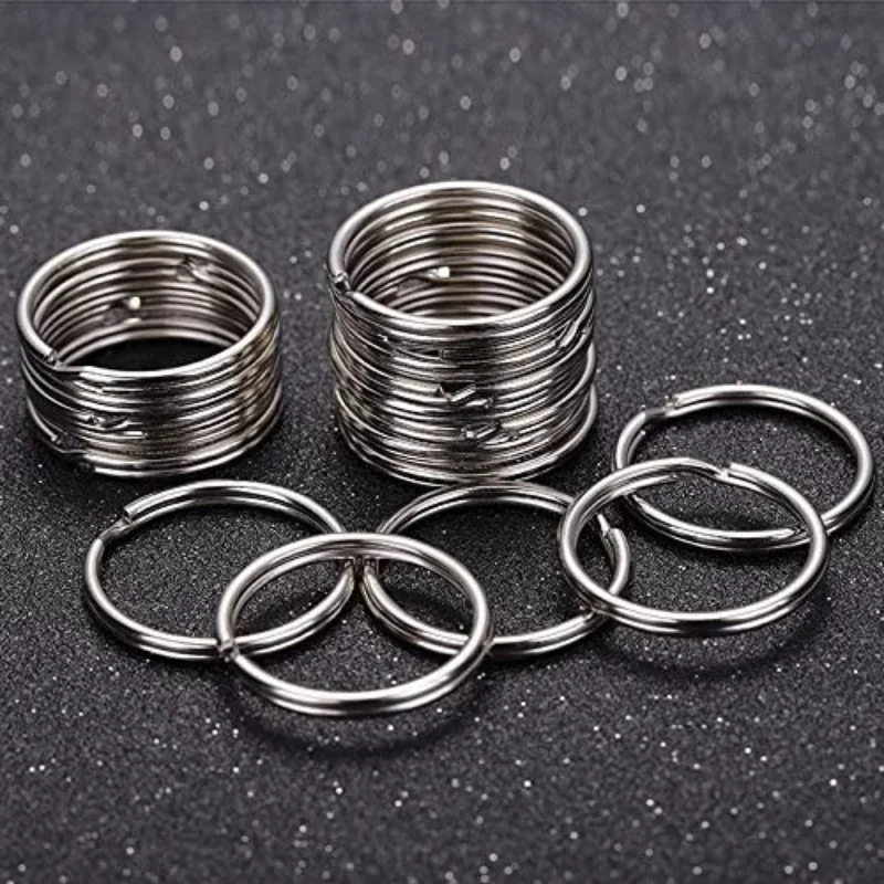 Metal Keyring Keyfob Stainless Steel Anti-rust Key Holder Keychains Pendant Key Ring 30mm/25mm/20mm