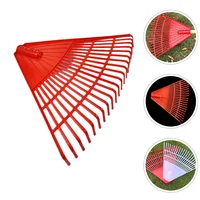 Grass Rake Artificial Plastic Rakes For Lawns Heavy Duty Garden Leaf Plastic Leaves Gardening 1