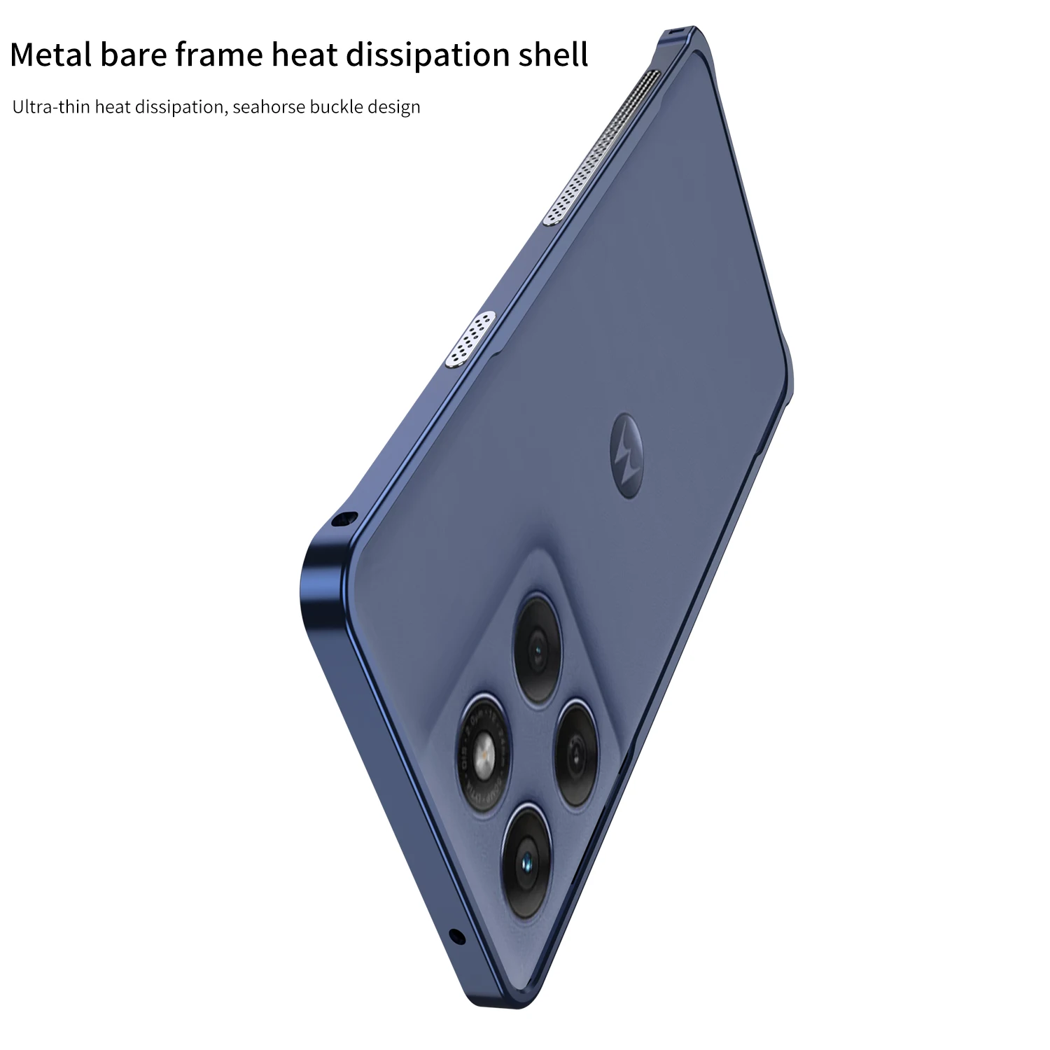 Ultra-Thin Metal Frame Case with Heat Dissipation and Seahorse Buckle Design