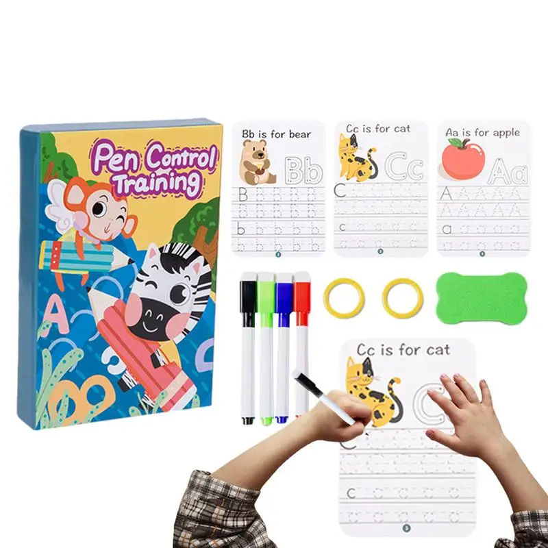 

Pen Control Training Drawing Book Calligraphy For Kids Reusable Writing Practice Book Drawing Book For Children Age 3-5