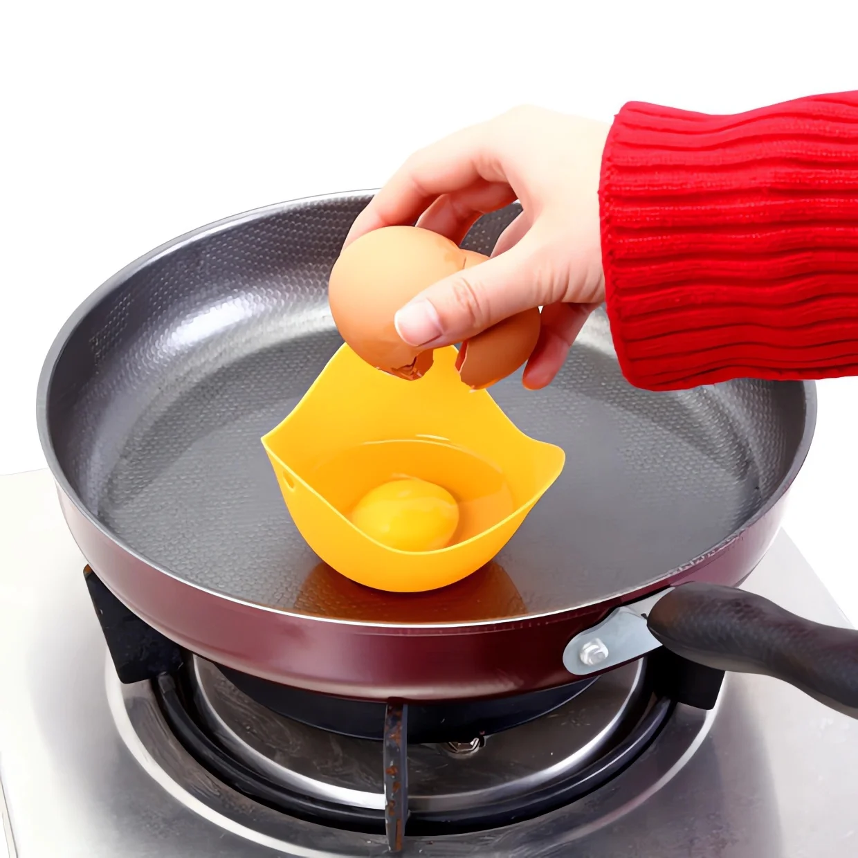 Description Picture 3 of item4pcs set Flexibe Silicone Egg Poacher Cook Poach Pods Kitchen Tool Baking Poached Cup