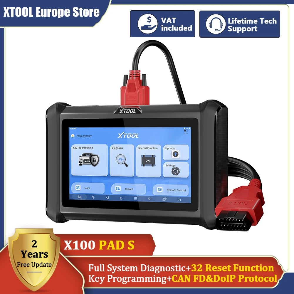 XTOOLX100PADSCarKeyProgramerOBD2ScannerAutomotiveDiagnostic