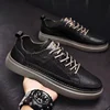 Quality Men's Shoes Leather Casual Shoes for Men Soft Sole Comfortable Shoes Versatile Male Work Shoes Trend Retro Shoes Men 6