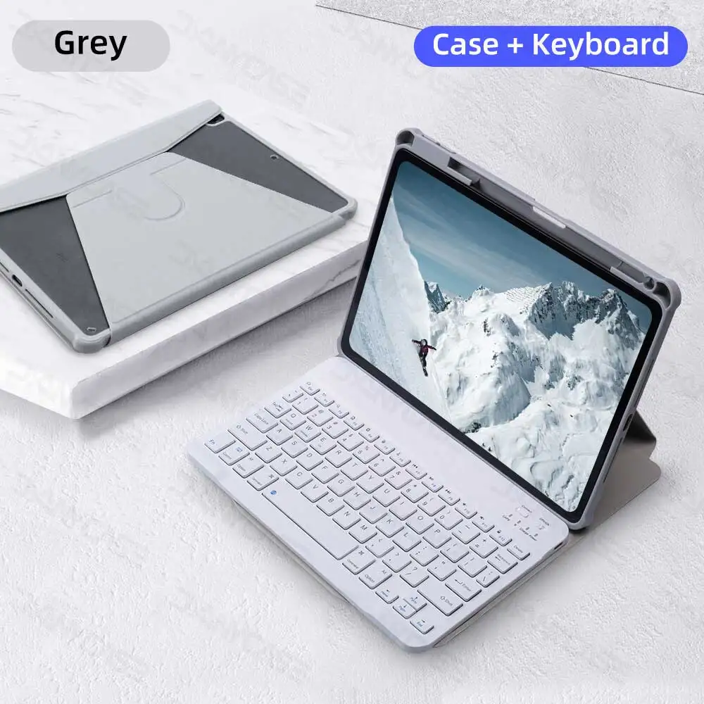 Premium Magnetic Keyboard Case with Transparent Cover and Mouse