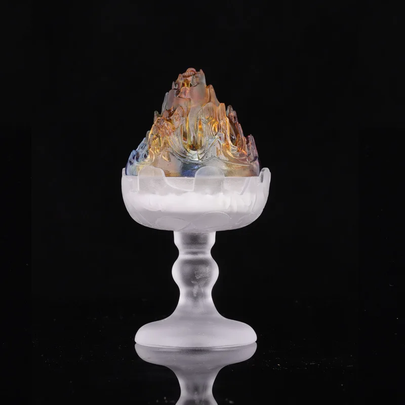 Handmade Glazed Incense Burner - Boshan Censer for Sandalwood & Agarwood, Tea Ceremony Altar, Buddha Wall Decor,