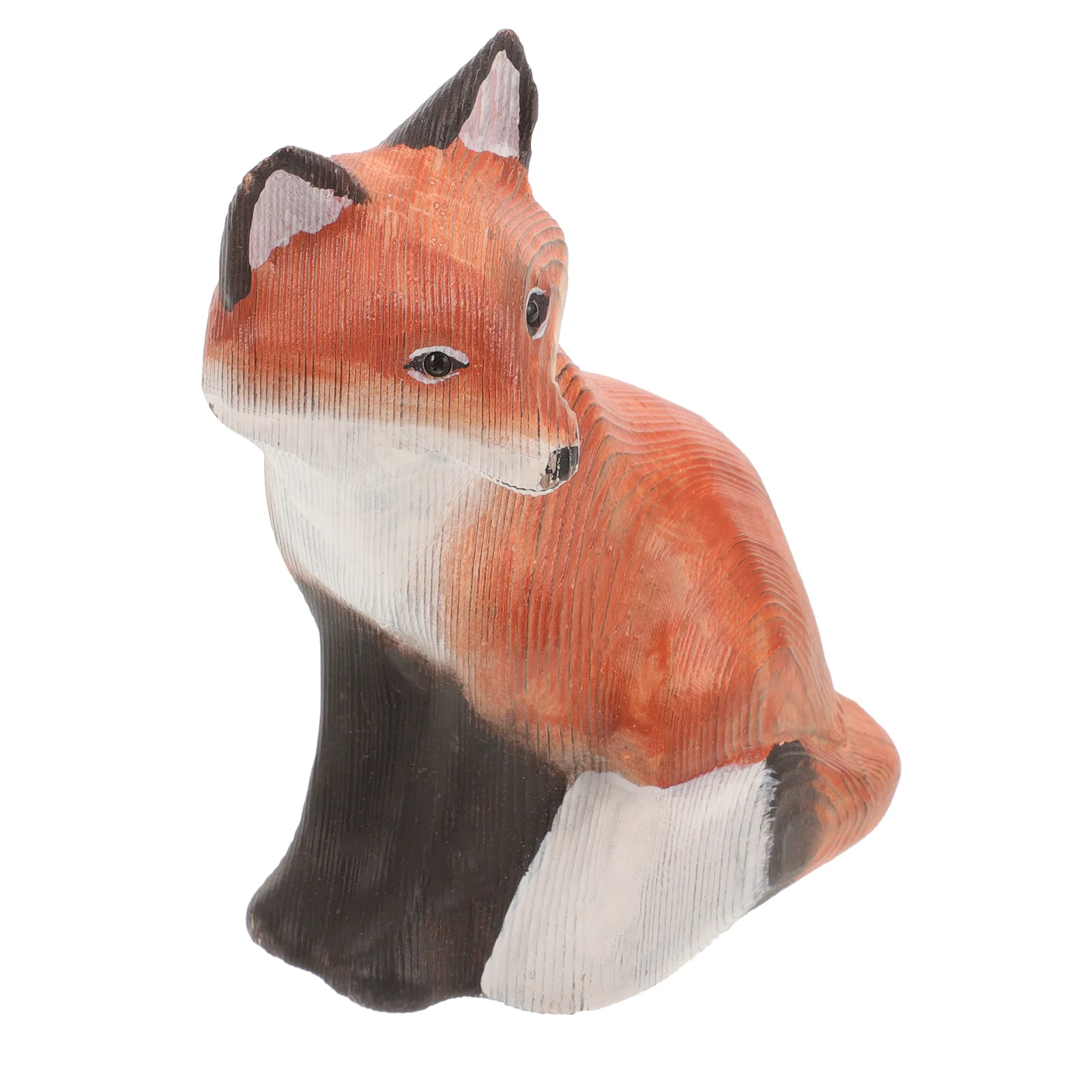

Little Fox Crafts Animal Tabletop Decor Decorations Wooden Statue Ornaments Photography Prop