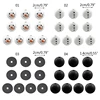 Y1UB for Creative Christmas Snowman Wooden Beads Winter Wooden Beads Xmas Craft Round - Image 6
