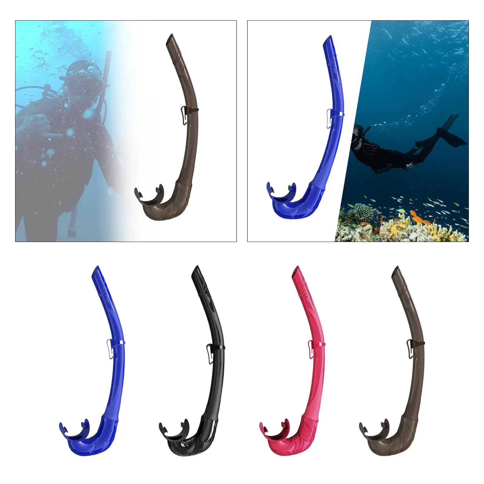 Scuba Diving Snorkel Breathing Tube Hose for Snorkeling Spearfishing Outdoor