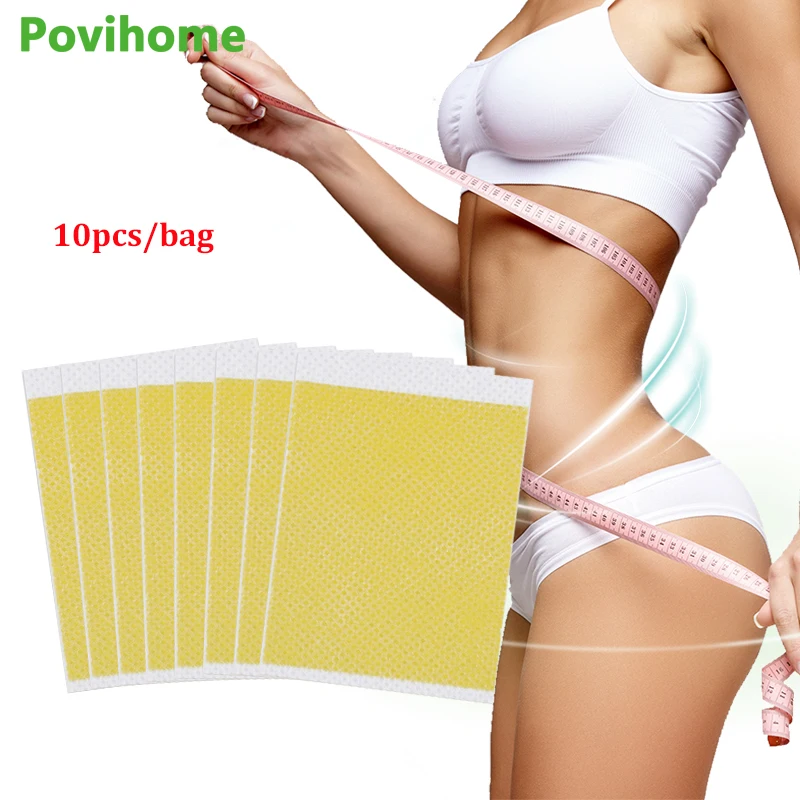 10Pcs/Bag Weight Loss Patch Slimming Body Detox Shaping Massage Navel Sticker Belly Arm Cellulite Tighten Firming Care Plaster