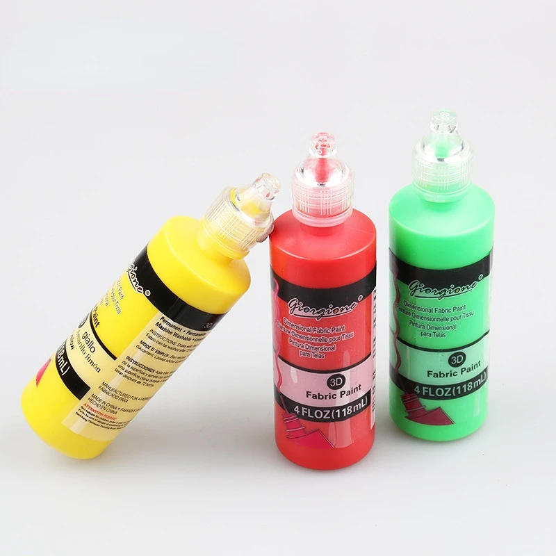 

118ML Single Color Acrylic Paint Handmade DIY Three-dimensional Hand-painted Graffiti Creation Textile Paint Art Supplies