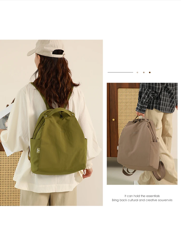 2025, neuer lässiger, modischer, leichter Rucksack für Damen, große Kapazität, Pendler-Campus-Rucksack, lässig, einfach am für passende Reisetasche – Detail 17