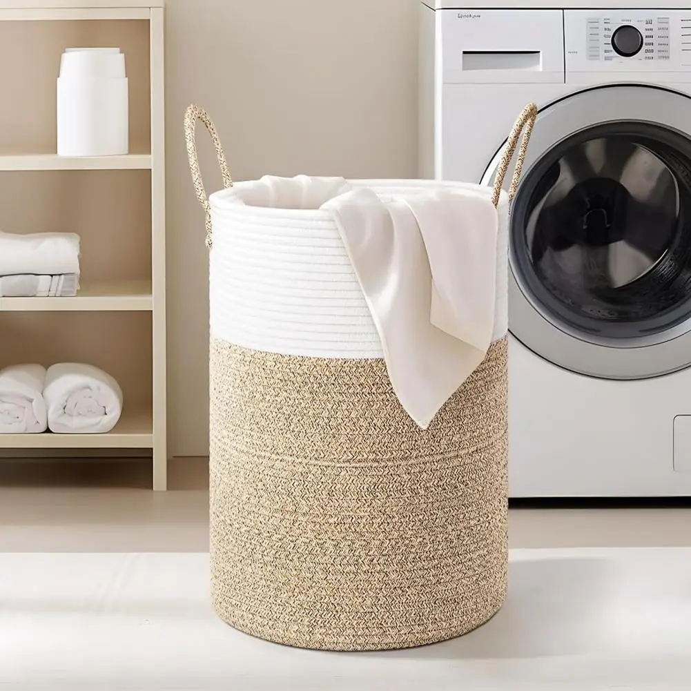 

Laundry Hamper Large-capacity Laundry Basket for Dirty Clothes Toys Blankets Durable Storage Solution for Home Bathroom Home