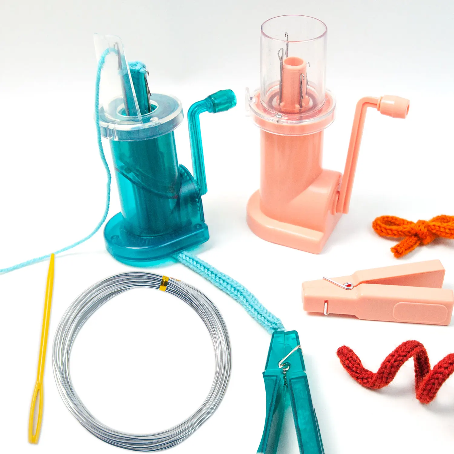 DIY Knitting Machine Mini Spool Knitter Mini Hand-Operated Weaver Tool Hand Weave Crocheting Tools DIY Knitting Spool Knitter