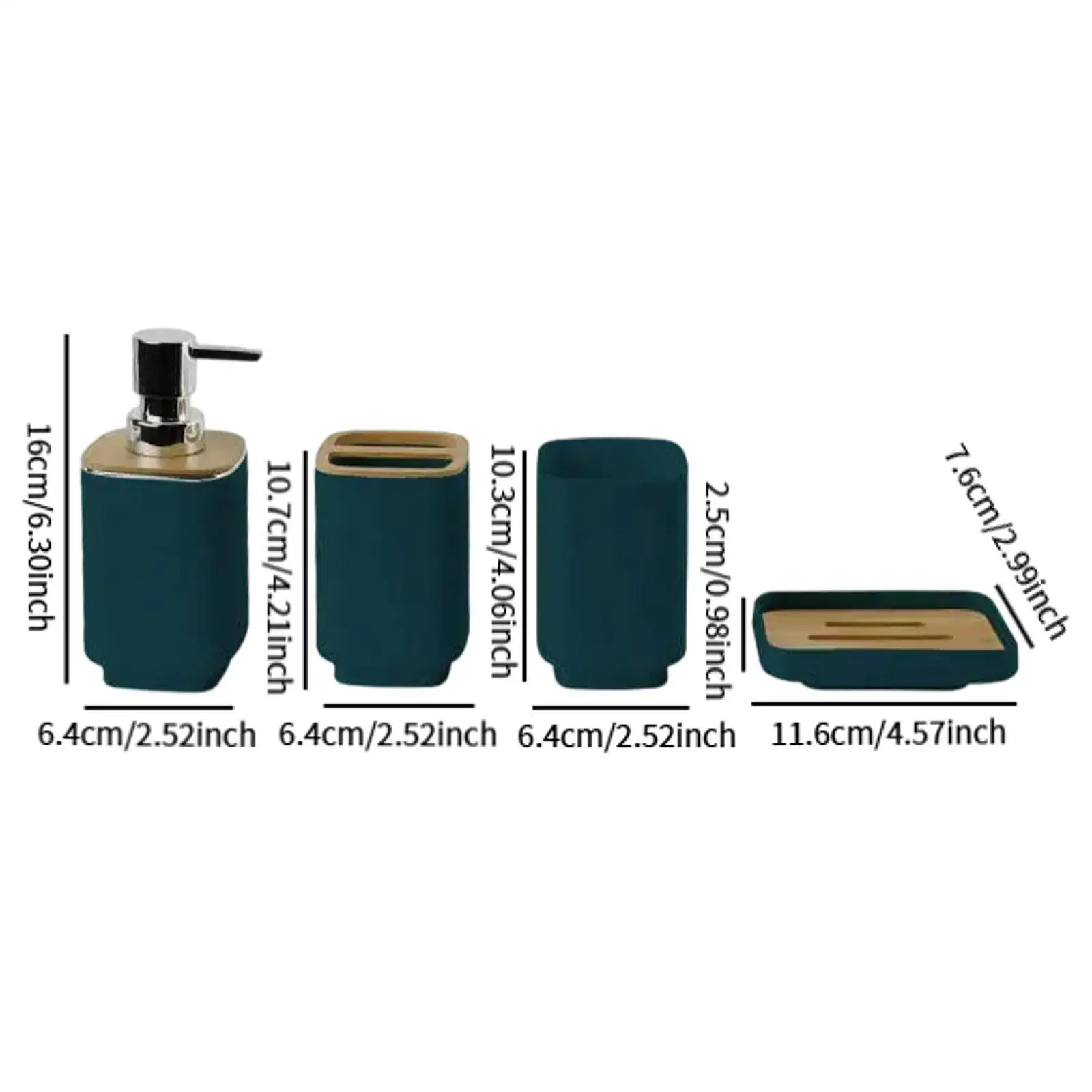 4 Pieces Bathroom Accessories Set Fashion for Office Friends