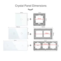 BSEED Zigbee 1/2/3Gang Touch Switches 1/2/3Way Tuya Smart Life App Control With UK Sockets Glass Panel Neutral Version White - Image 6