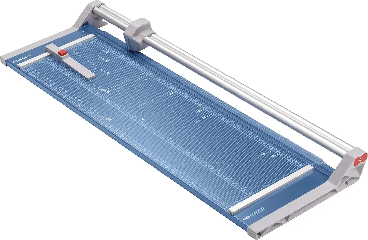 

Dahle 556 Professional Rotary Trimmer, 37" Cut Length, 14 Sheet Capacity, Self-Sharpening, Dual Guide Bar, Automatic Clamp,