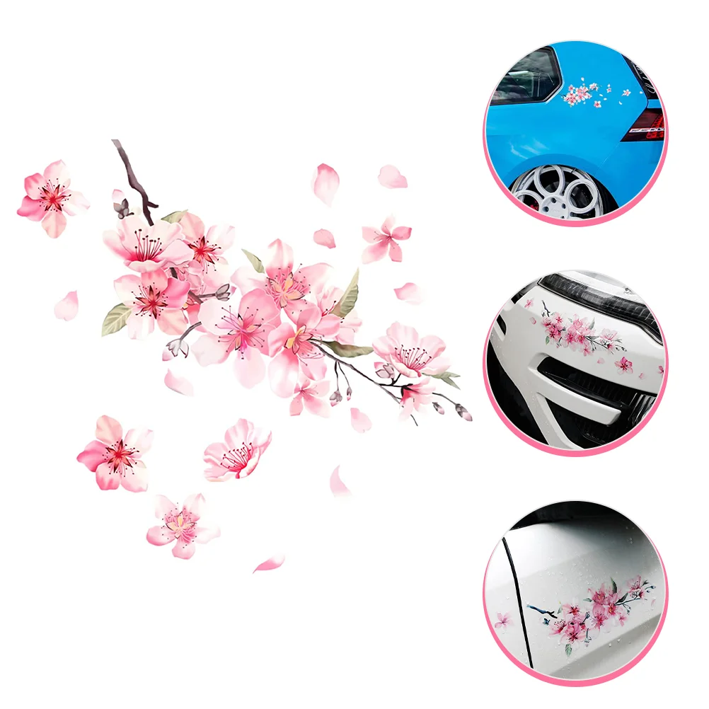 

Cherry Blossom Car Sticker Door Stickers and Decals Flower Decorate Blossoms for Paper Funny Window