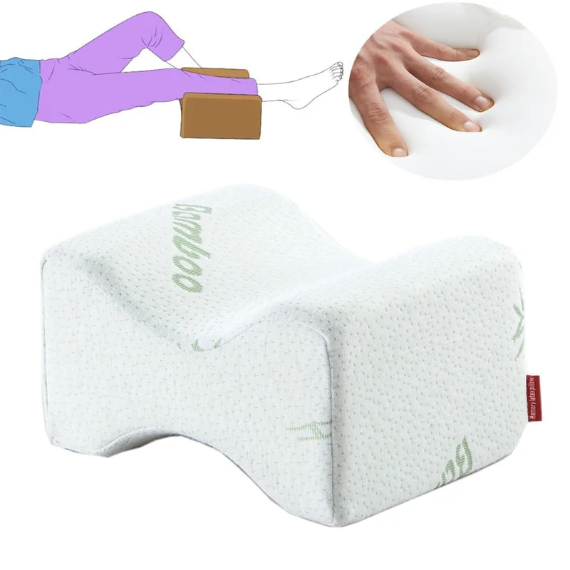 

New Memory Foam Knee Leg Pillow Bed Spacer Cushion Wedge Pressure Relief Sleep Aid Knee Pillow Leg Pillow For Sleeping