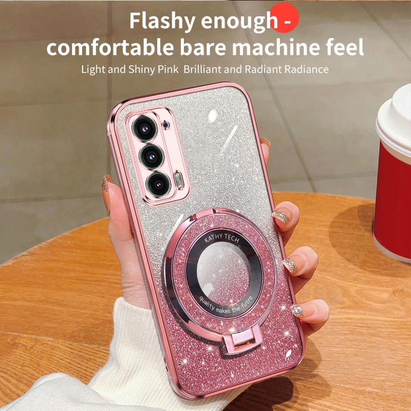 Luxury Glitter Shiny Stand TPU Bumper Phone Case