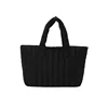 1pcs Ladies Tote Bags Large Capacity Cotton Padded Bag Solid Color Casual Fashion Nylon Elegant for handbag 5