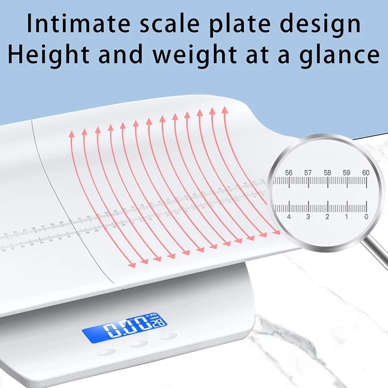 Pet Scale Baby Digital Scale Sturdy Weight lb/kg/oz Mode LCD Display with Weighing Tray Tare Hold Function