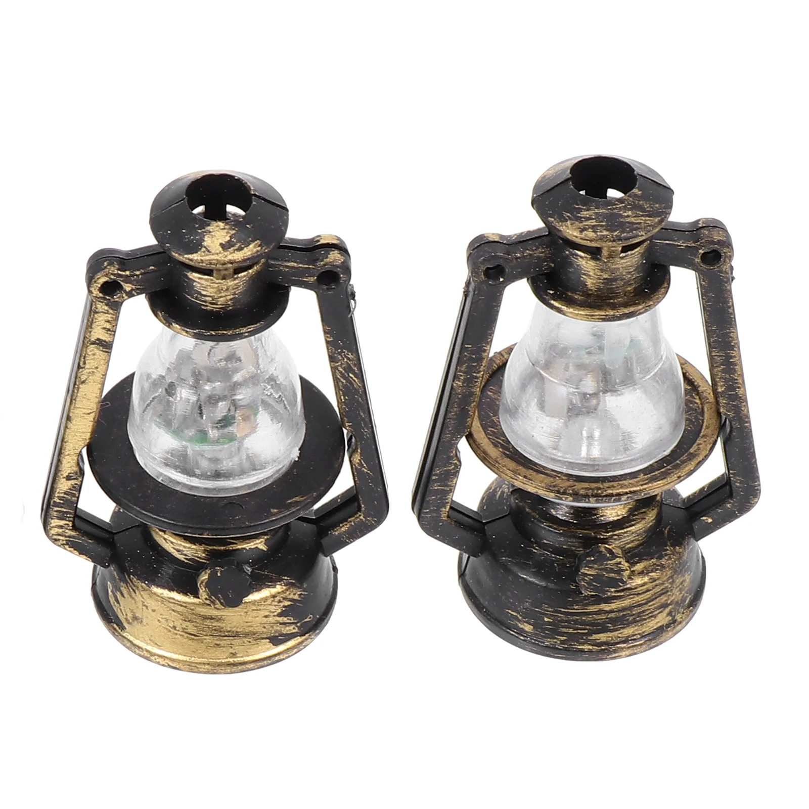 

2 Pcs Simulation Kerosene Lamp Mold Dollhouse Decoration Supplies Children’s Toys Decorations