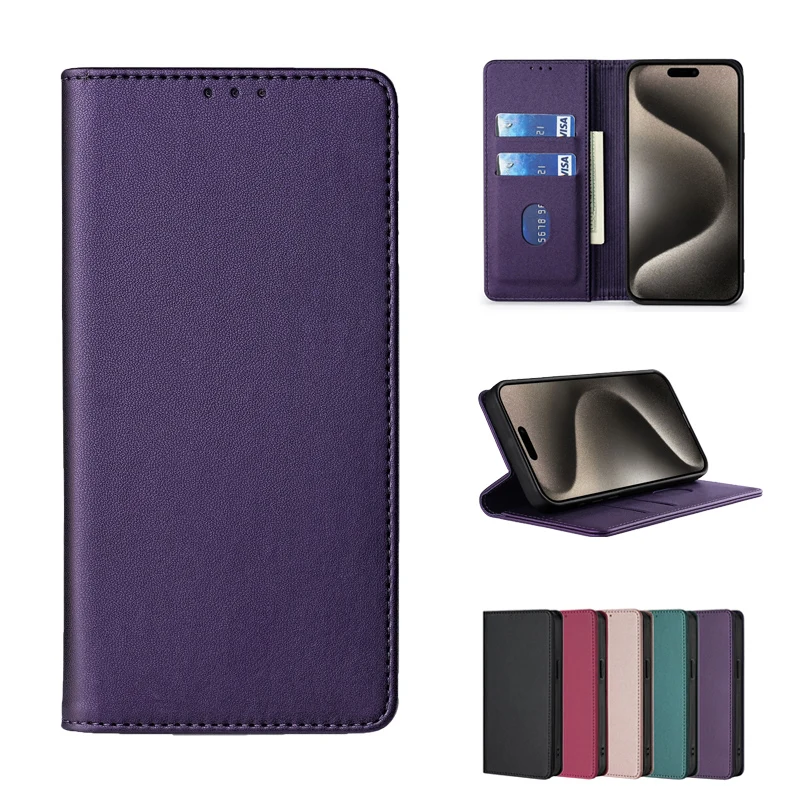 Leather Flip Cover Protective Case - Stylish and Durable Phone Protector