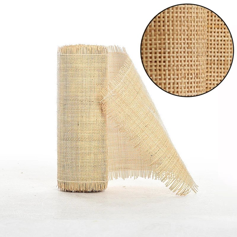 35/40/45/50cm Mesh Natural Indonesian Cane Webbing Rattan Wicker Grid Roll Weave Repair Material for Wardrobe Chair Cabinet Hot