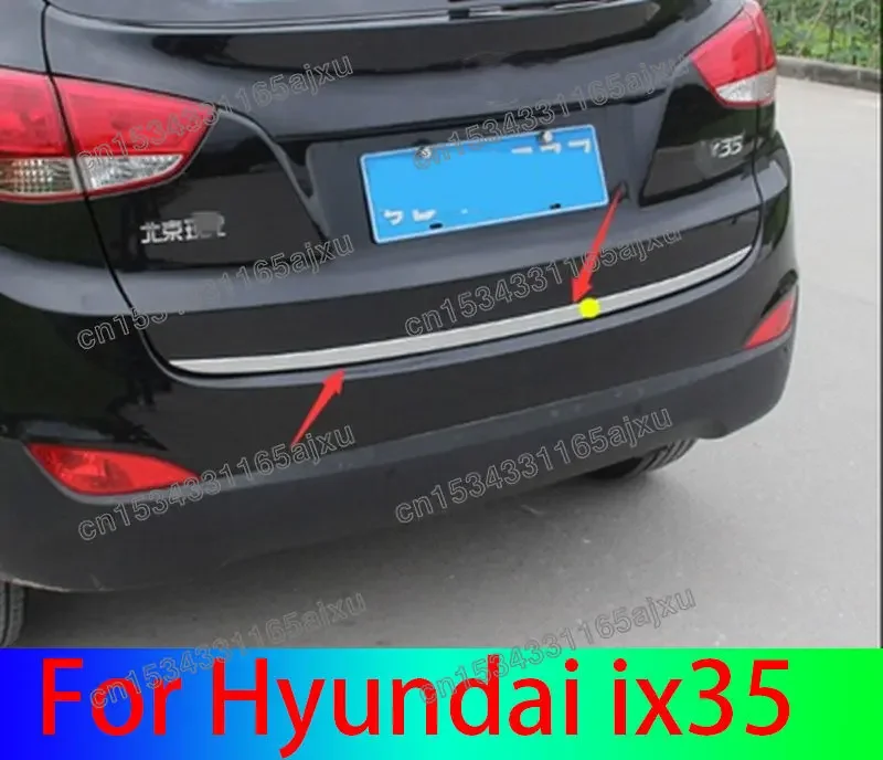 

Stainless Steel Rear Trunk Lid Cover Tailgate Trim Door Handle Boot Cover Trim For Hyundai ix35 2010 2011 2012 2013 2014-2017