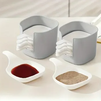 Seven Piece Sauce Dish Set 1