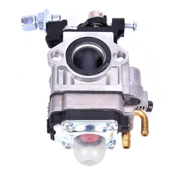 15mm Carburetor Kit For Brushcutter 43cc 49cc 52cc Strimmer Cutter Chainsaw Carb For 2-Stroke Scooter Mini Pocket Chopper Bike