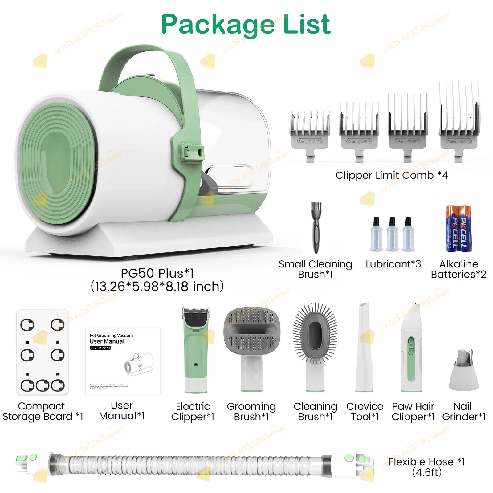 OEM ODM 12 in 1 pet hair remover brush, dog vacuum cleaner, beauty suction, prof