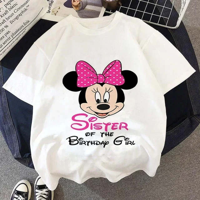 Camisetas de algodón para niños de Mickey Minnie Mouse, camisetas de verano para niños, camisetas de dibujos animados de Disney para niños, camisetas de anime kawaii para niños y niñas
