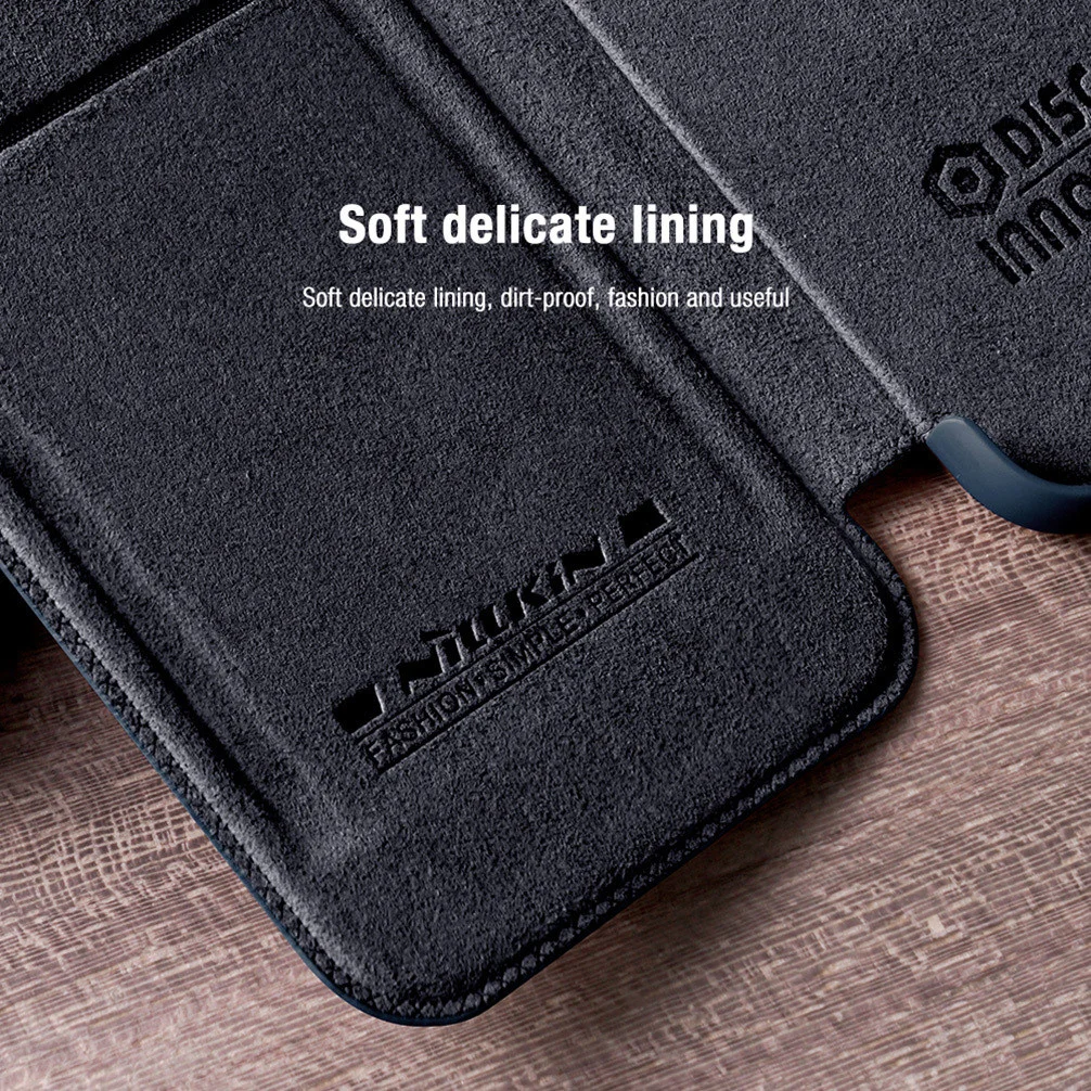 For Samsung Galaxy S22 Ultra Case NILLKIN Leather Qin Pro Flip Wallet Bag TPU+PC Cover For Samsung S22+ Plus Slide Camera Case samsung galaxy s22 ultra case