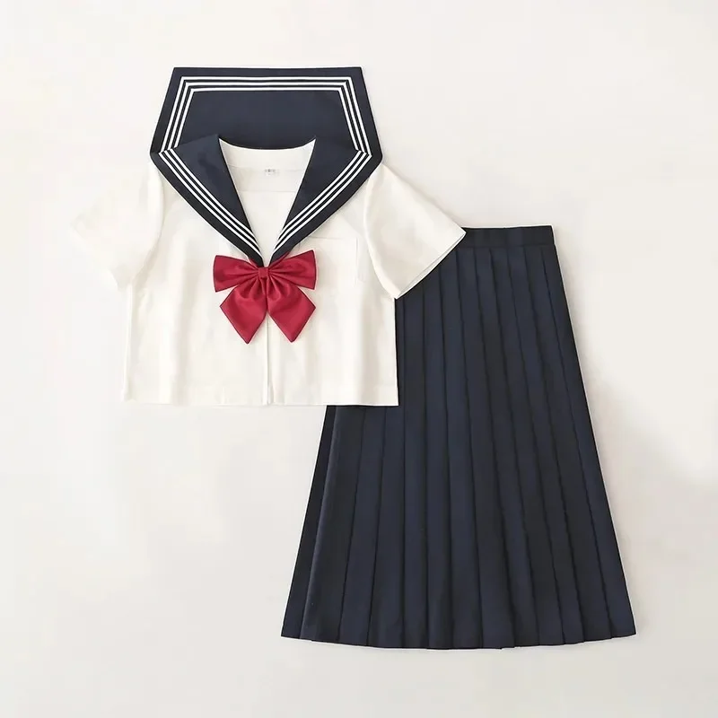 College Style School Uniform Suit Basic Japanese Orthodox Jk Uniform Dress Konyu Class Long-sleeved Sailor japanese school uniform