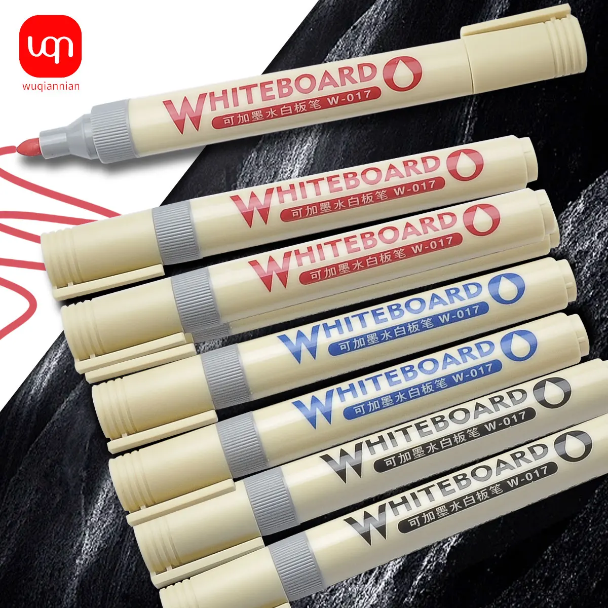 3/6pcs Erasable Whiteboard Marker Office Dry Erase Marker Can Be Inked Office And School Supplies In 3 colors