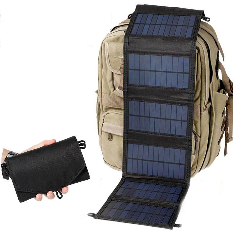 500W Portable Polysilicon Solar Panel Charger USB 5V DC Foldable For Phone Charge Power Bank Hiking Camping portable solar panel solar charger panels solar panels solar charger solar battery charger