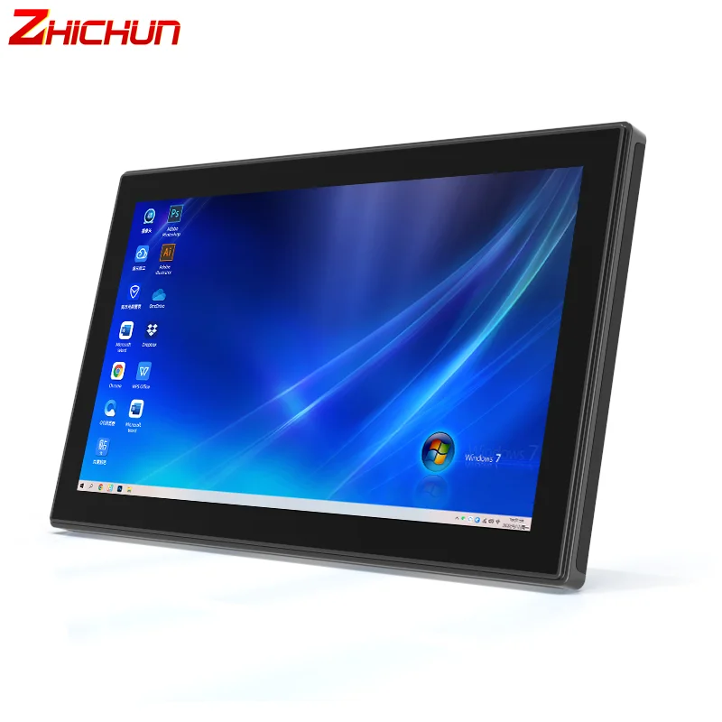 

ZHICHUN 15.6 inch LED LCD IPS screen embedded Open Frame Touch Monitor capacitive touchscreen display for industrial