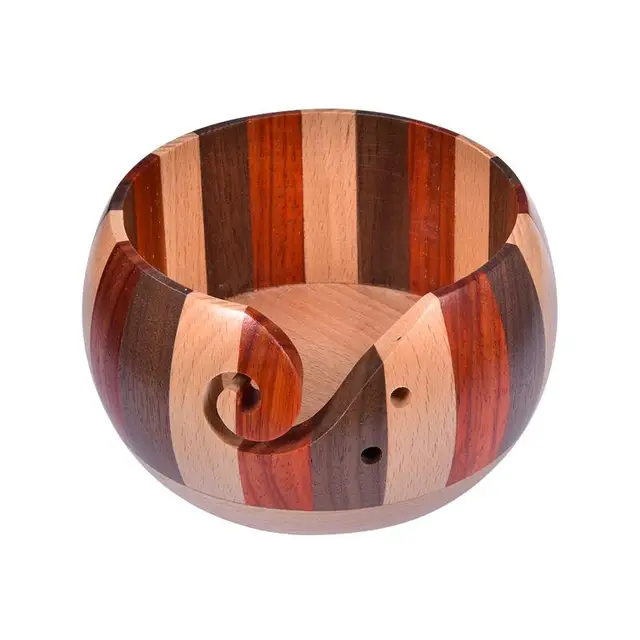 Kötő Tál Kötés Fonal Tálak Lyukakkal Kötésfonal Horgolt Tartó Kézzel Készített Tároló Tálhoz - Image 3